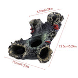 Artificial Resin Aqua Aquarium Dead Wood Fish To avoid Hole Tank Ornament Decor