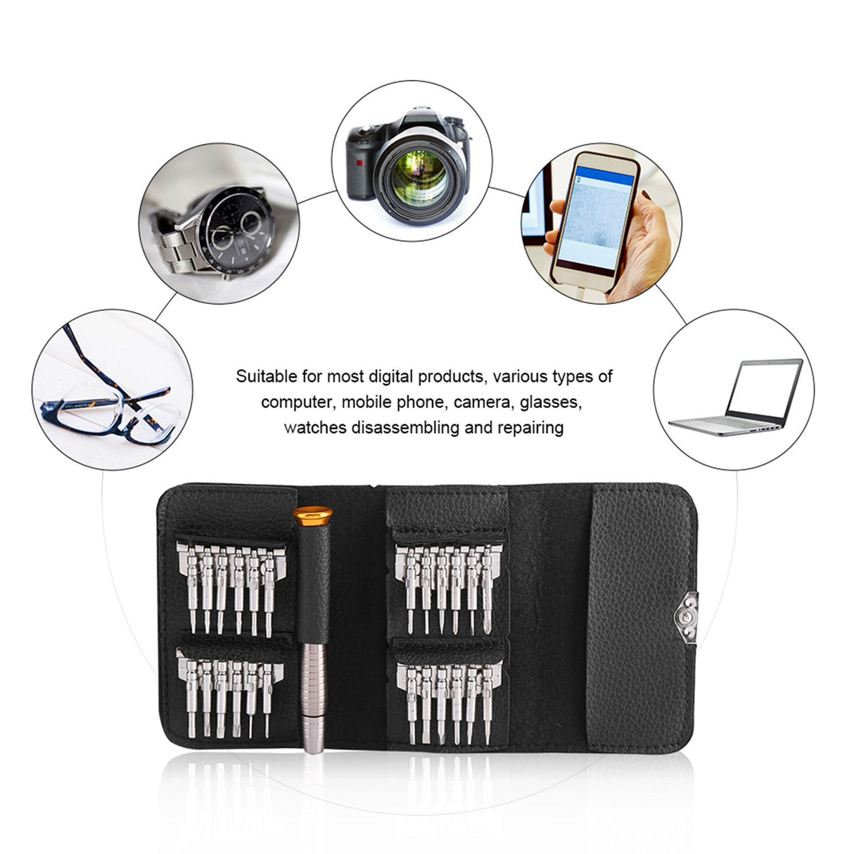 25 In 1 Small Mini Accuracy Screwdrivers Set Laptop Watch Jewelry Electronics Repair Tools