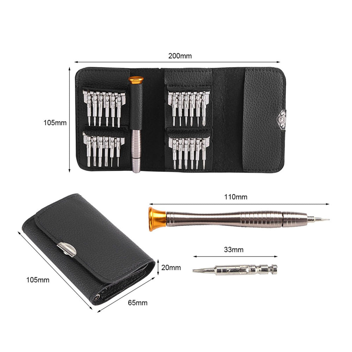 25 In 1 Small Mini Accuracy Screwdrivers Set Laptop Watch Jewelry Electronics Repair Tools