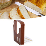 Bread/Toast Cutter Mold Kitchen Sandwich Slicing Guide Foldable Tools with 4 Thickness - Extra Image