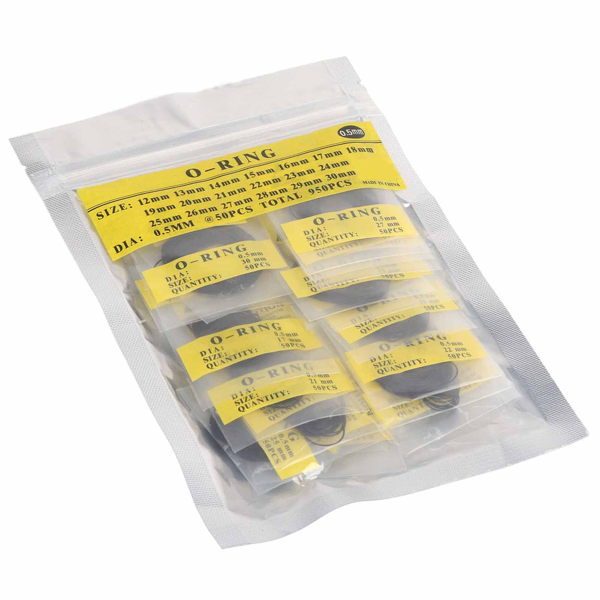 950pcs Set 12mm30mm Universal Rubber O Ring Watch Back Cover Seal Gaskets (0.5mm)