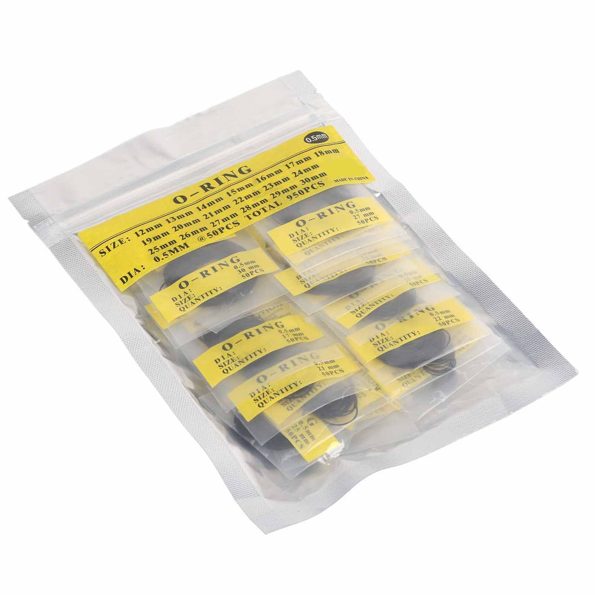 950pcs Set 12mm30mm Universal Rubber O Ring Watch Back Cover Seal Gaskets (0.5mm)