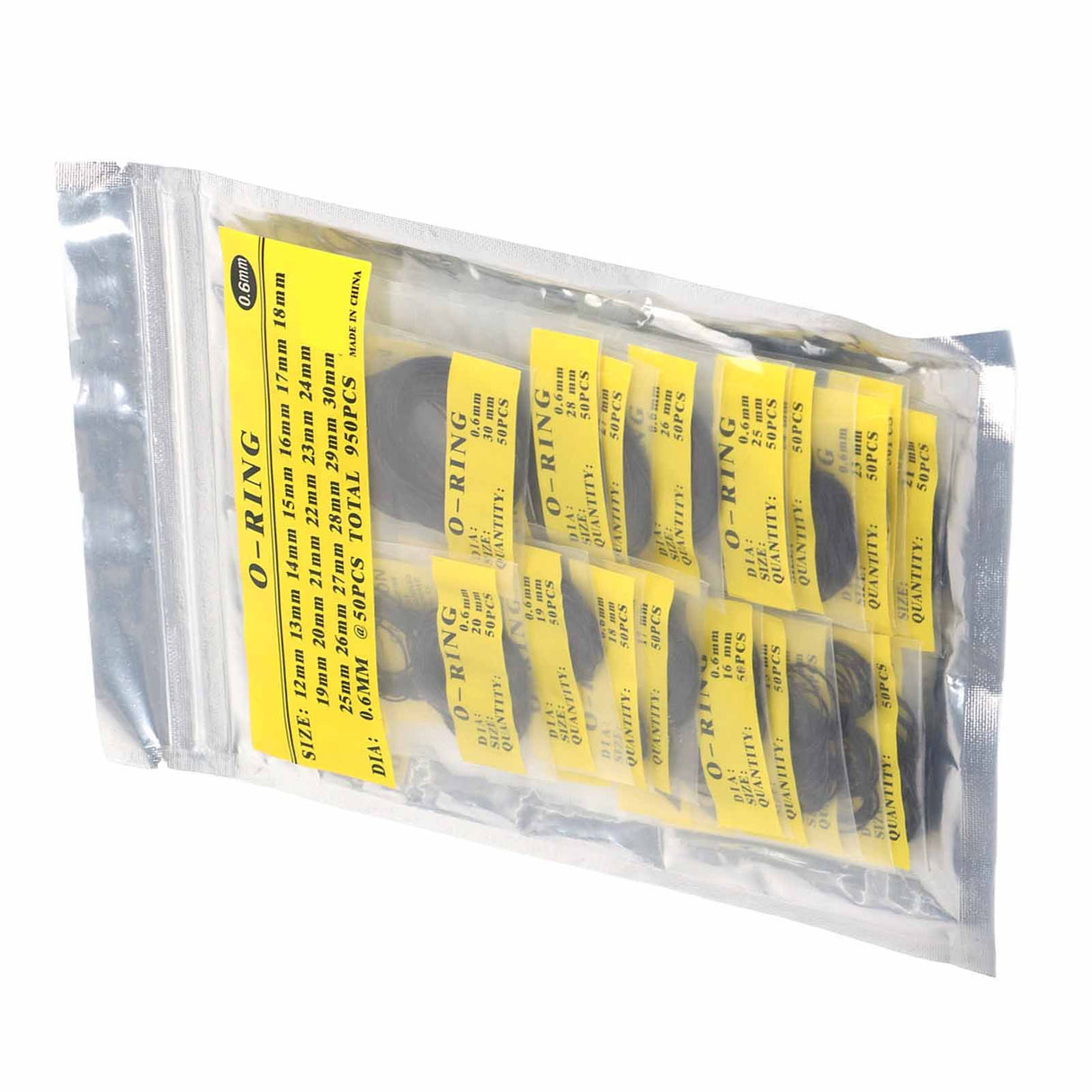 950pcs Set 12mm30mm Universal Rubber O Ring Watch Back Cover Seal Gaskets (0.6mm)