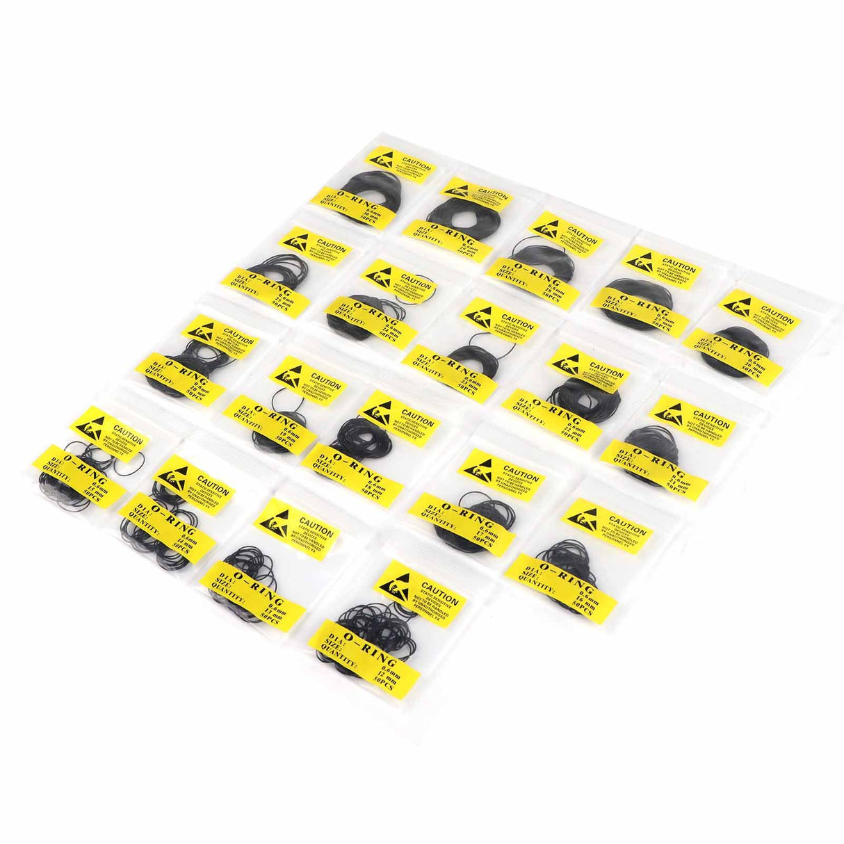 950pcs Set 12mm30mm Universal Rubber O Ring Watch Back Cover Seal Gaskets (0.6mm)