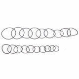 950pcs Set 12mm30mm Universal Rubber O Ring Watch Back Cover Seal Gaskets (0.6mm)