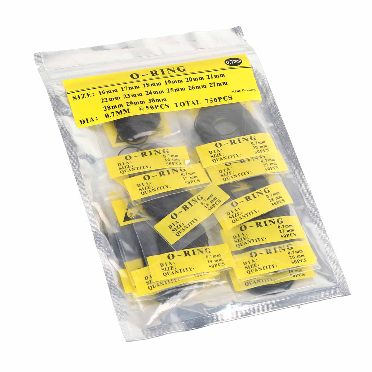 750pcs Set 12mm30mm Universal Rubber O Ring Watch Back Cover Seal Gaskets (0.7mm)