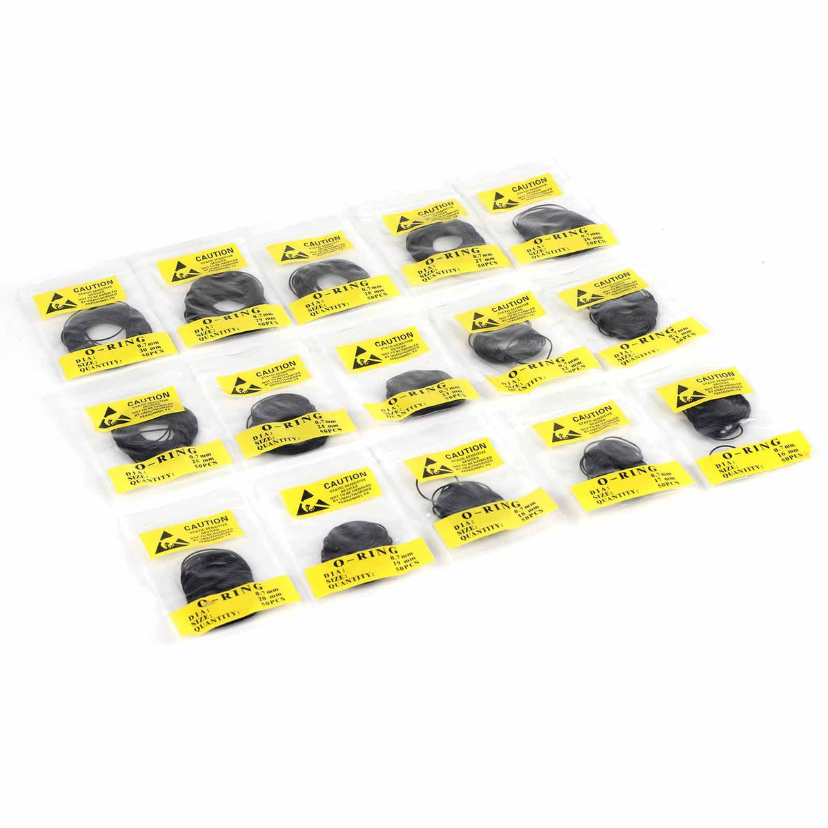 750pcs Set 12mm30mm Universal Rubber O Ring Watch Back Cover Seal Gaskets (0.7mm)