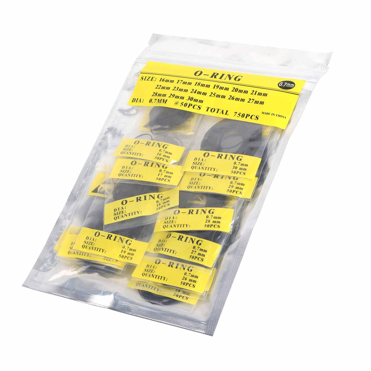 750pcs Set 12mm30mm Universal Rubber O Ring Watch Back Cover Seal Gaskets (0.7mm)