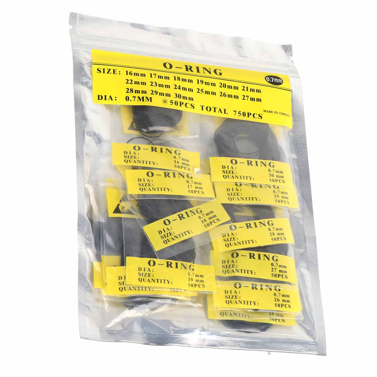 750pcs Set 12mm30mm Universal Rubber O Ring Watch Back Cover Seal Gaskets (0.7mm)