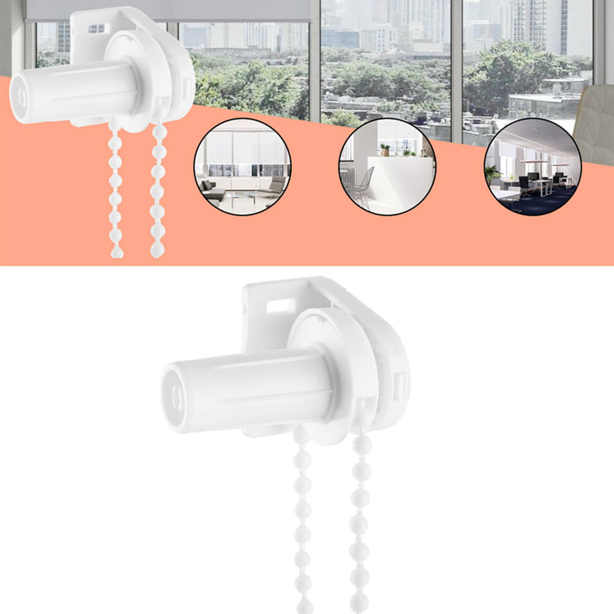 17mm Roller Blind Shade Clutch Bracket Side Pulley Chain Repair Fitting Kit Window Treatments