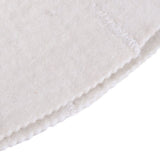 White Wool Felt Sauna Hat Cap for Russian Banya Sauna Hut With Hang Loop Supply - Close-Up Angle