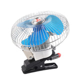 12V 25W Mini Portable Auto Vehicle Clip On Cooling Oscillating Fan for Car Truck Dashboard