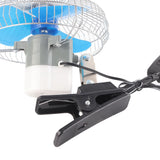 12V 25W Mini Portable Auto Vehicle Clip On Cooling Oscillating Fan for Car Truck Dashboard