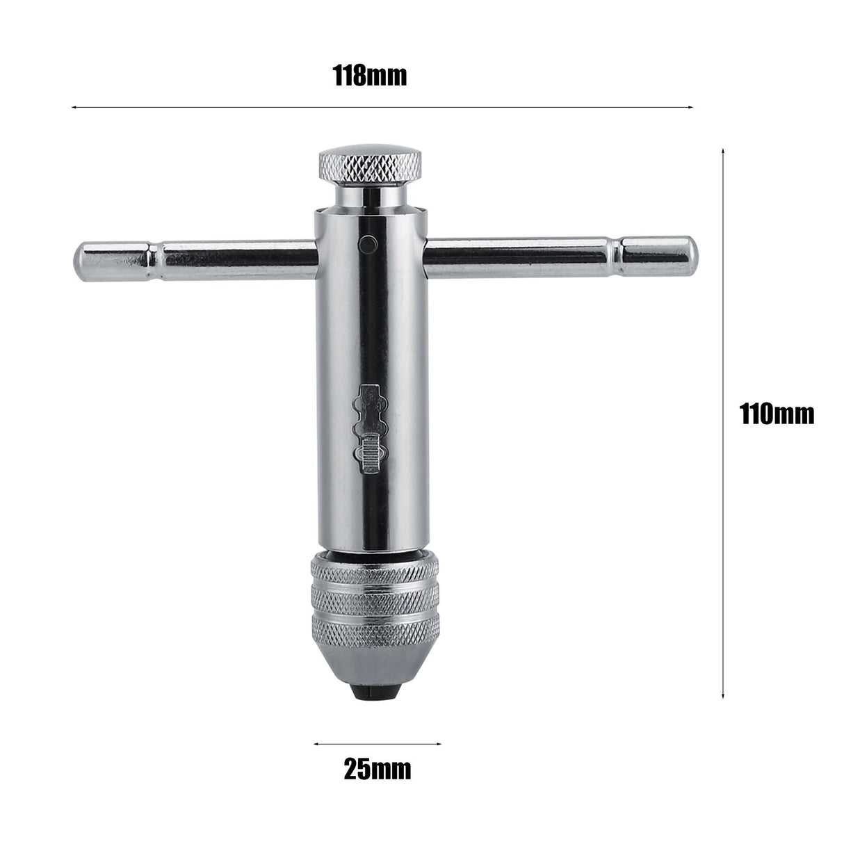 Adjustable T Bar Handle Ratchet Tap Wrench M3 M8 & M5 M12 For Tap & Die Set (M5 M12 Short)
