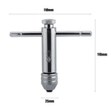 Adjustable T Bar Handle Ratchet Tap Wrench M3 M8 & M5 M12 For Tap & Die Set (M5 M12 Short)