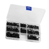 200Pcs Carbon Steel Round Head Self Tapping Screw Tools Accessories Set Screws Kit