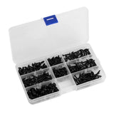 200Pcs Carbon Steel Round Head Self Tapping Screw Tools Accessories Set Screws Kit