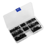 200Pcs Carbon Steel Round Head Self Tapping Screw Tools Accessories Set Screws Kit