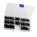200Pcs Carbon Steel Round Head Self Tapping Screw Tools Accessories Set Screws Kit