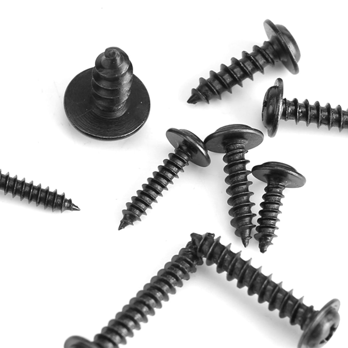 200Pcs Carbon Steel Round Head Self Tapping Screw Tools Accessories Set Screws Kit