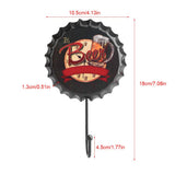 Retro Metal Bottle Cap Hook Tin Poster Wall Sign Pub Club Bar Coffee Restaurant Decor N Style