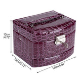 3 Layers Jewelry Necklace Ring Storage Box Case Lady Gift Home Supplies