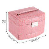 3 Layers Jewelry Necklace Ring Storage Box Case Lady Gift Home Supplies