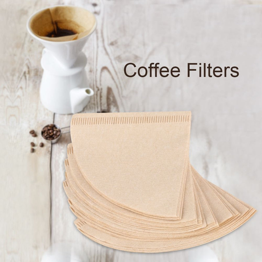 40Pcs Unbleached Natural Cone Shape Drip Coffee Cup Filter Papers #V02