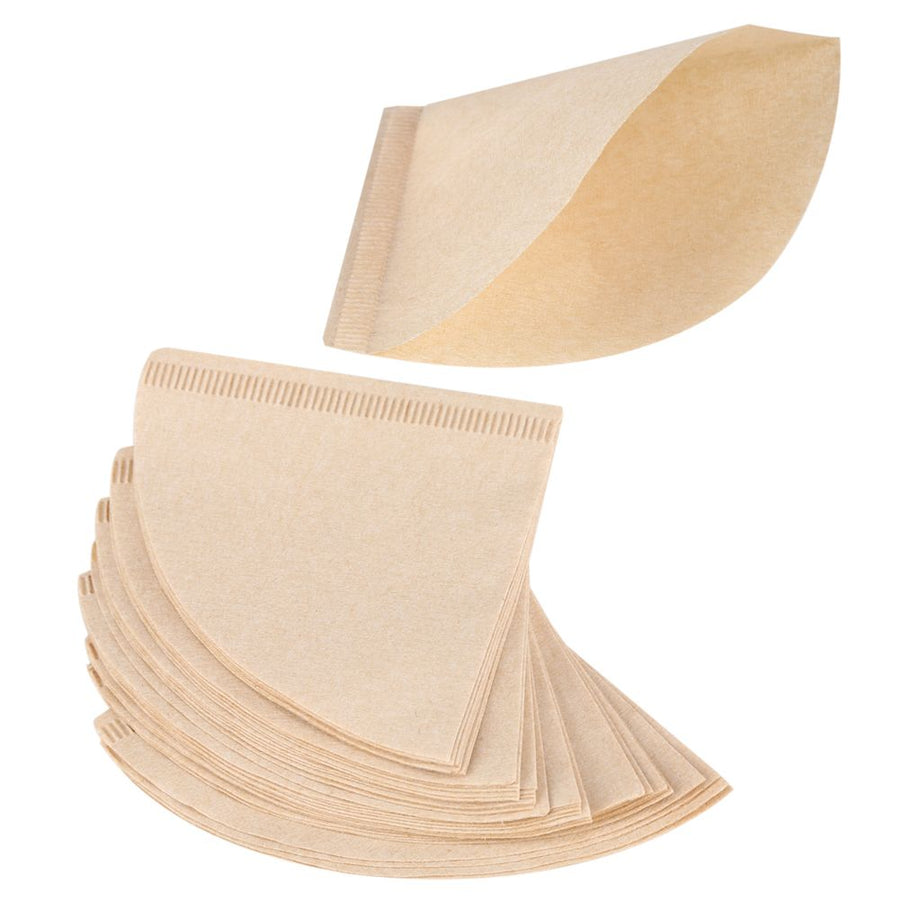 40Pcs Unbleached Natural Cone Shape Drip Coffee Cup Filter Papers #V02