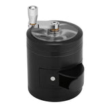 Manual Operated Zinc Alloy Herb Spice Kitchen Grinder with Crank Handle - Side View