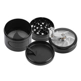 Manual Operated Zinc Alloy Herb Spice Kitchen Grinder with Crank Handle - Top-Down View