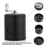 Manual Operated Zinc Alloy Herb Spice Kitchen Grinder with Crank Handle - Extra Image