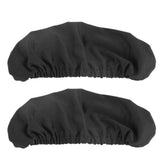 1 Pair Removable Chair Armrest Covers Elastic Protector Office Armchair Cover Black - Front View