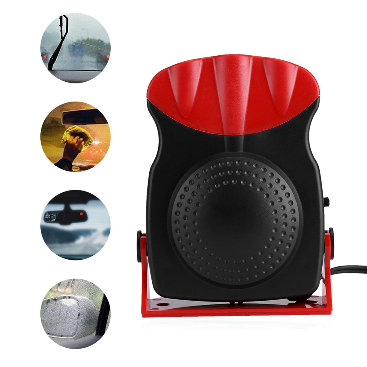 150W 12V 2 In1 Car Truck Heating Cooling Fan Heater Windscreen Demister Defroster