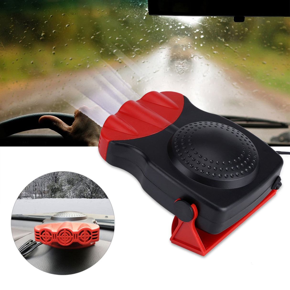 150W 12V 2 In1 Car Truck Heating Cooling Fan Heater Windscreen Demister Defroster