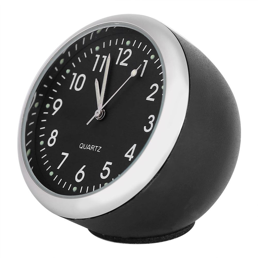 Mini Car Quartz Clock Digital Pointer Clocks Decoration with Night Light