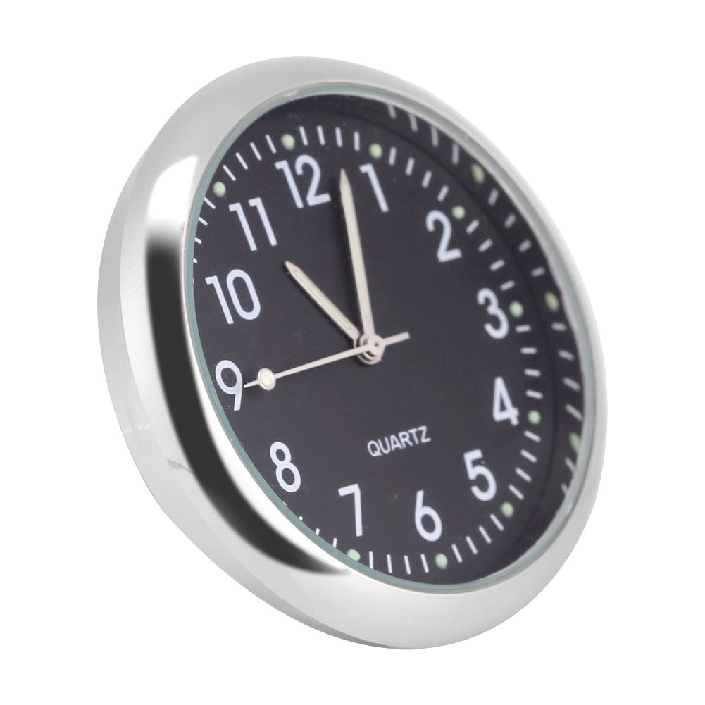 Mini Car Quartz Clock Digital Pointer Clocks Decoration with Night Light