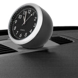 Mini Car Quartz Clock Digital Pointer Clocks Decoration with Night Light