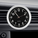 Mini Car Quartz Clock Digital Pointer Clocks Decoration with Night Light