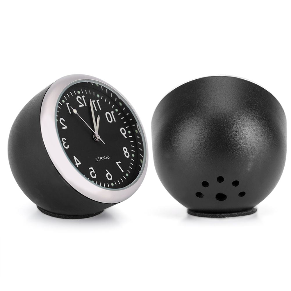 Mini Car Quartz Clock Digital Pointer Clocks Decoration with Night Light