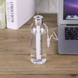 300ml Mini Air Diffuser Mist Maker Portable USB Water Bottle Humidifier Car Home - Close-Up Angle