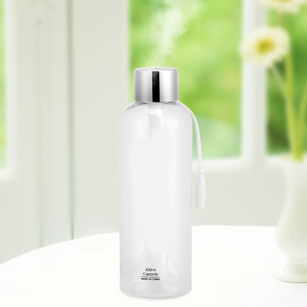 300ml Mini Air Diffuser Mist Maker Portable USB Water Bottle Humidifier Car Home