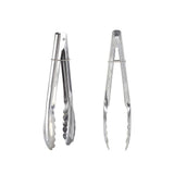 9" Stainless Steel BBQ Clip Buffet Food Tongs Bread Steak Kitchen Serving Clamp Tools