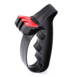 Professional 2 in 1 Handheld Scissors Knife Blade Cutter Sharpener Tools New - Rear View