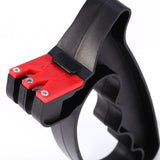 Professional 2 in 1 Handheld Scissors Knife Blade Cutter Sharpener Tools New - Close-Up Angle