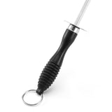 Sharpening Steel Rod Stick Butcher Tool Hone Bar Kitchen Blade Knife Sharpener - Rear View