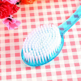 Body Washing Bath Shower Back Skin Clean Brush Scrubber Massager W/ Long Handle - Front View