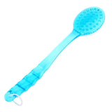 Body Washing Bath Shower Back Skin Clean Brush Scrubber Massager W/ Long Handle - Side View