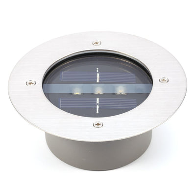 LED Solar Powered Underground Buried Light Lamp Way Road Garden Decking Light