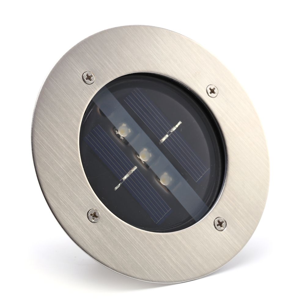 LED Solar Powered Underground Buried Light Lamp Way Road Garden Decking Light